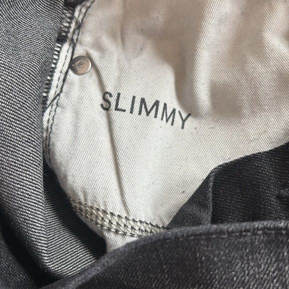 7 for all mankind Airweft Slimmy Como Jeans Black Faded Men’s Size 33 x 29 - Picture 11 of 16